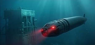 Neptune Serpent gliding near a subsea structure
